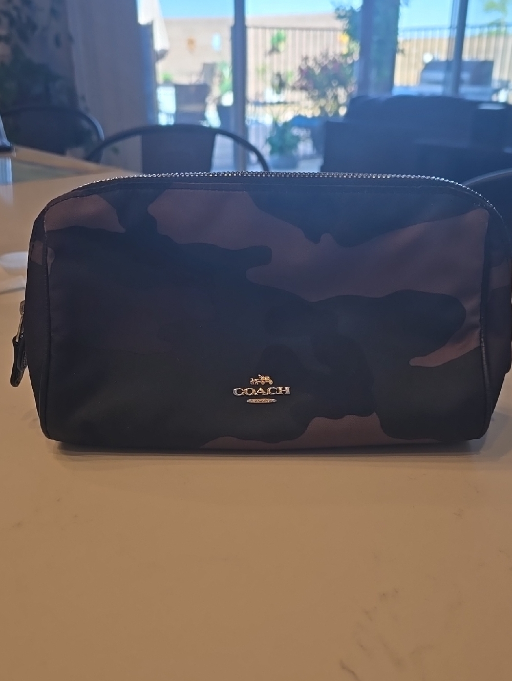 Coach Men’s Camo Toiletry Pouch - Black & Brown